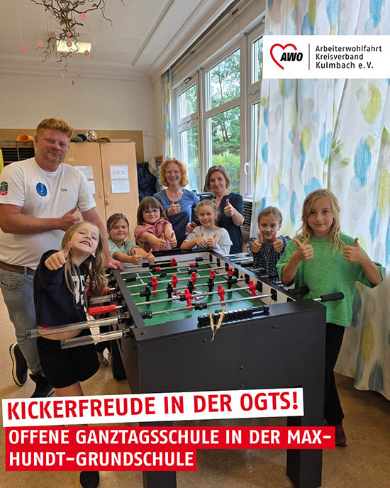 Neuer Kickertisch für die OGTS Neuer Kickertisch für die OGTS